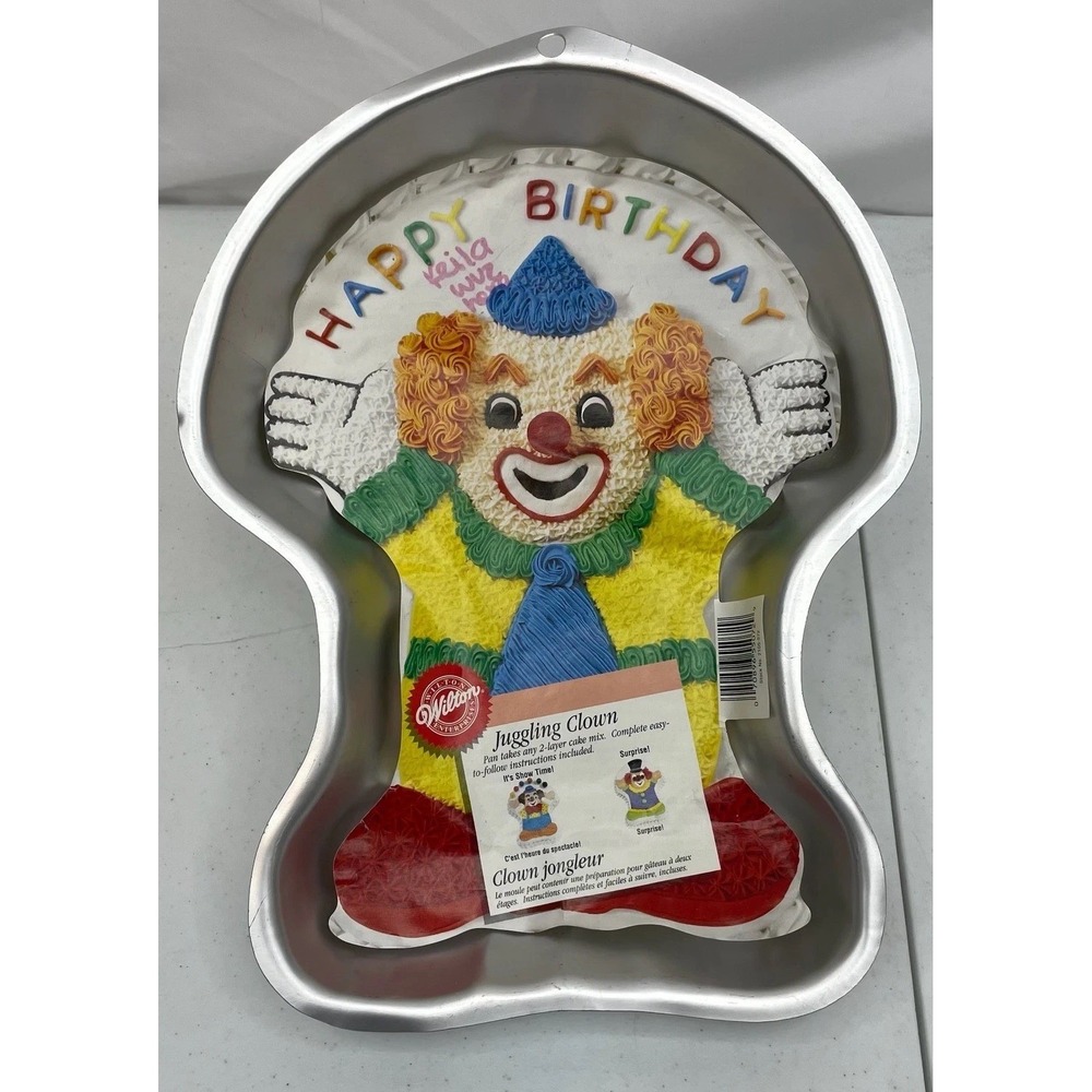 Wilton Juggling Clown Cake Pan Vintage 2000 Aluminum 2105-572 With Insert READ
